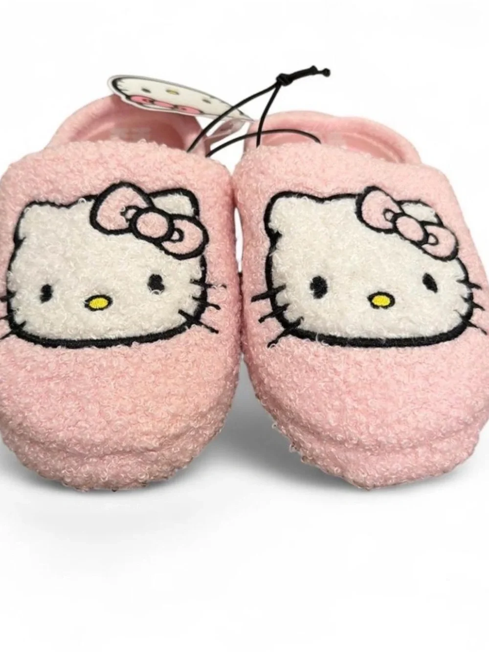 Sanrio Hello Kitty Pink Plush Slip-On Kids (11/12) Slippers